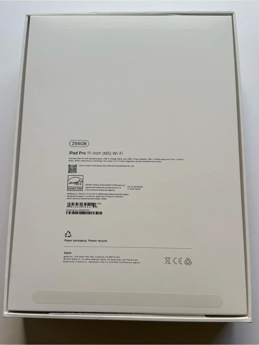 Apple iPad Pro 11” “Empty Box”
